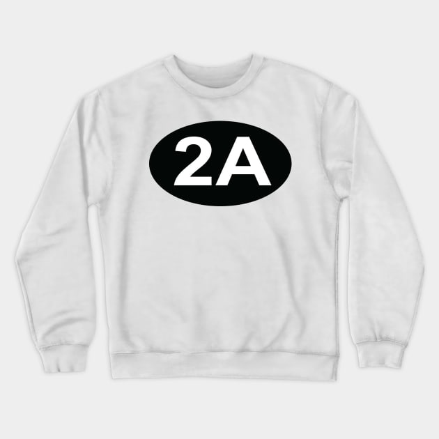 2A 2nd Amendment Crewneck Sweatshirt by  The best hard hat stickers 